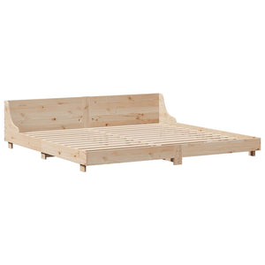 Letto senza Materasso 200x200 cm in Legno Massello di Pino 3306408