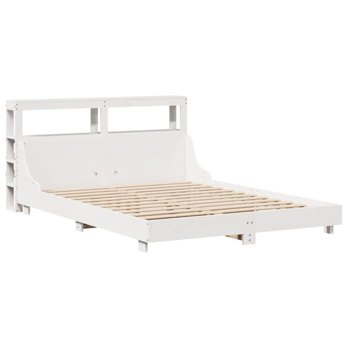 Letto senza Materasso Bianco 150x200 cm Legno Massello di Pino 3306418