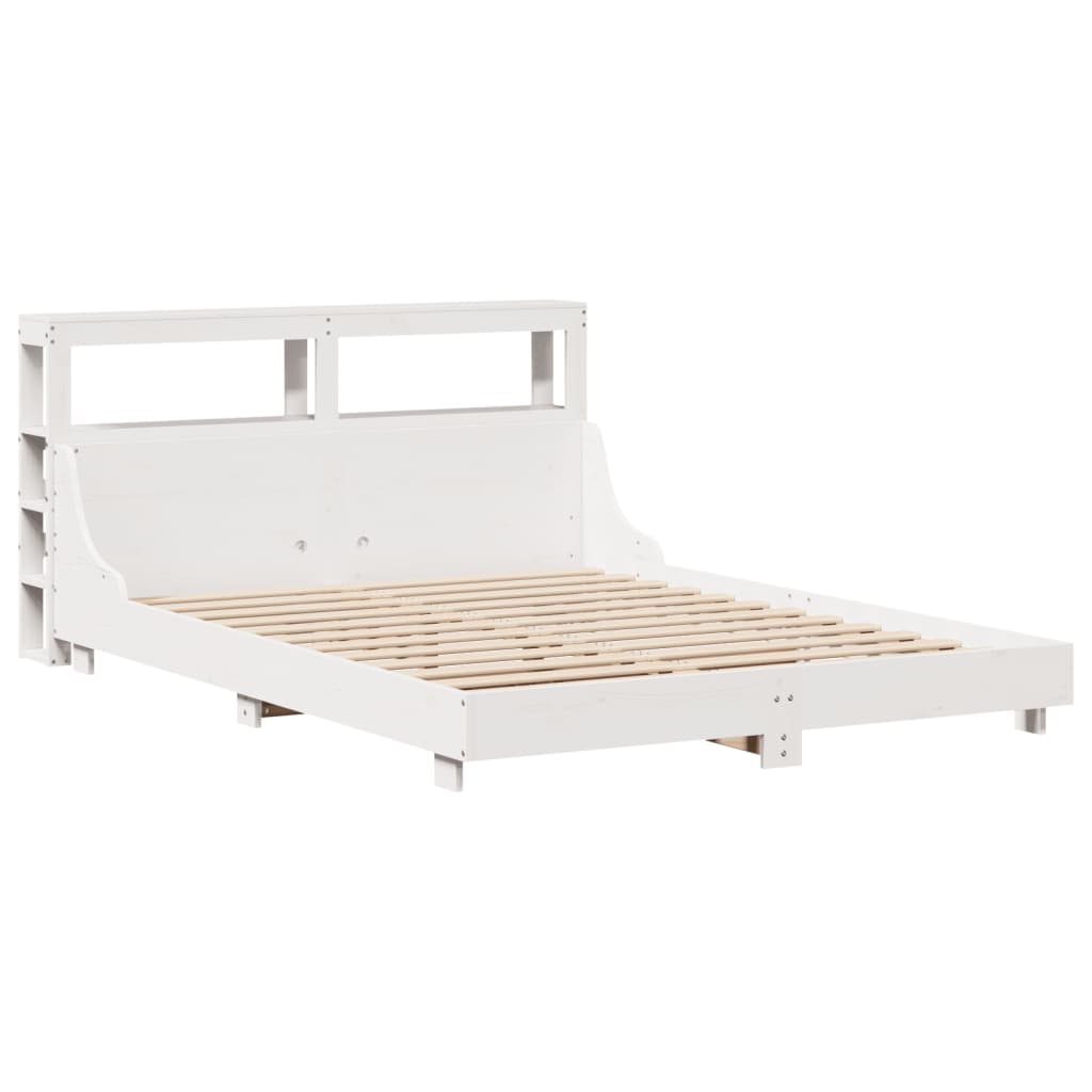 Letto senza Materasso Bianco 140x200 cm Legno Massello di Pino 3306421