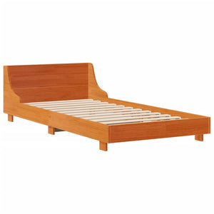 Letto senza Materasso Marrone Cera 100x200 cm in Legno di Pino 3306428