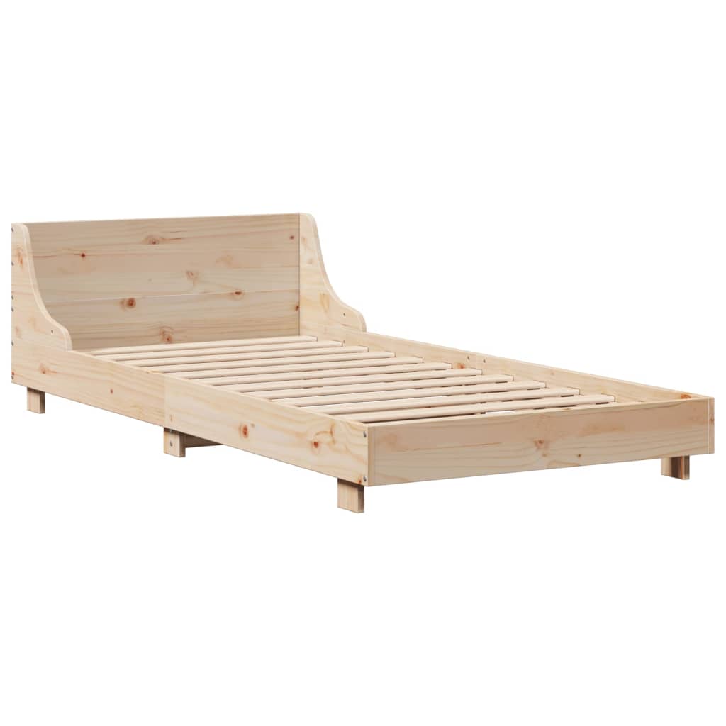 Letto senza Materasso 90x200 cm in Legno Massello di Pino 3306429