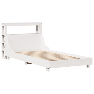 Letto senza Materasso Bianco 90x200 cm Legno Massello di Pino 3306430