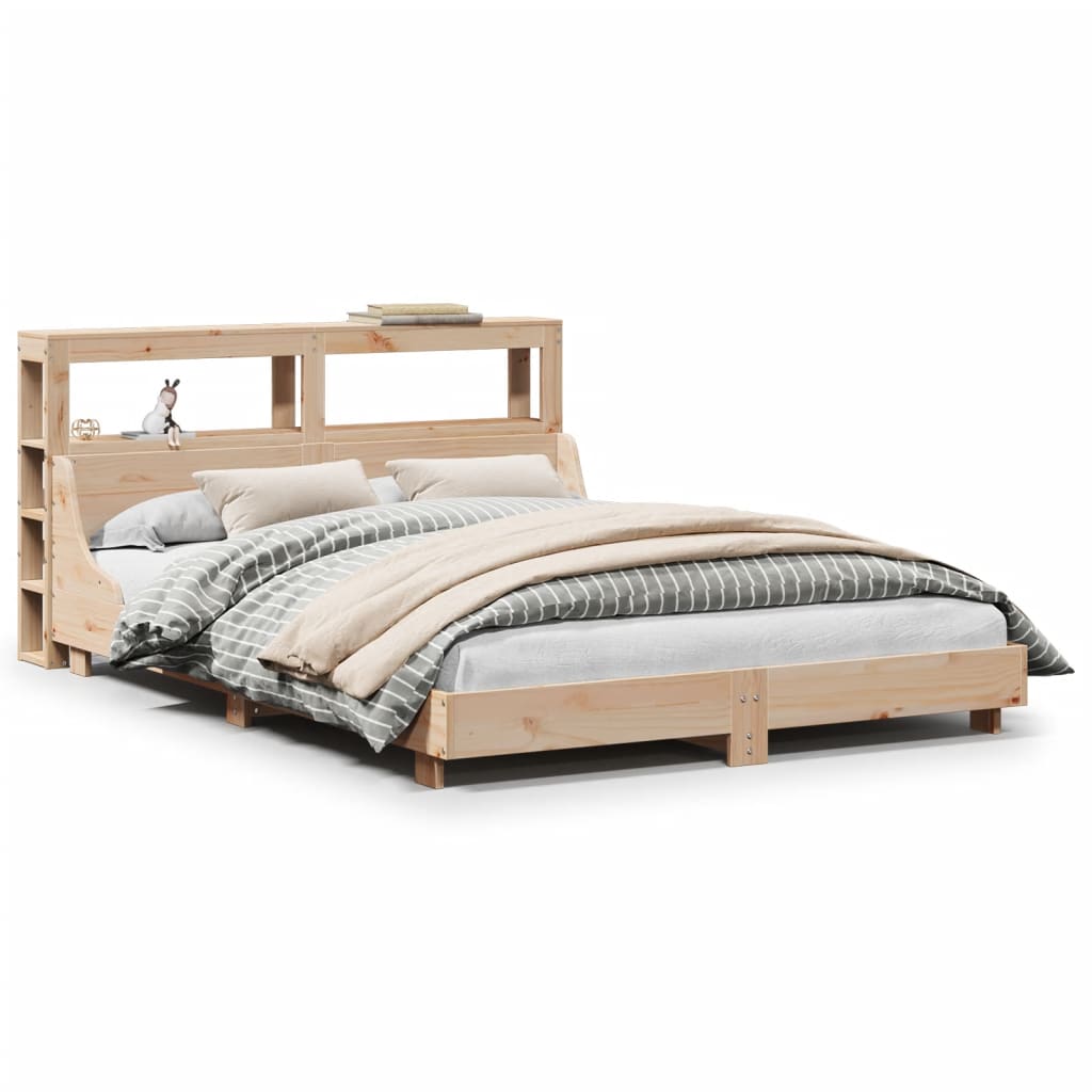 Letto senza Materasso 140x190 cm in Legno Massello di Pino 3306432