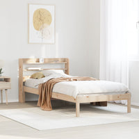 Letto senza Materasso 75x190 cm in Legno Massello Pino 3306525