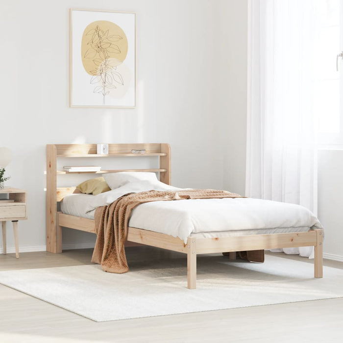 Letto senza Materasso 75x190 cm in Legno Massello Pino 3306525