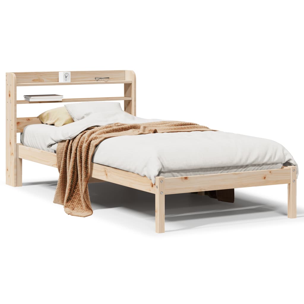 Letto senza Materasso 75x190 cm in Legno Massello Pino 3306525