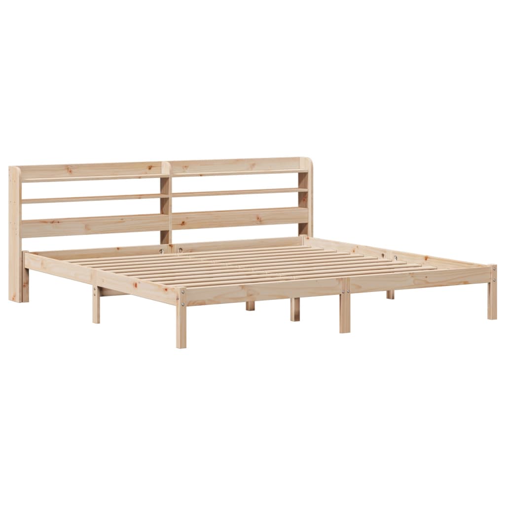 Letto senza Materasso 180x200 cm in Legno Massello di Pino 3306547