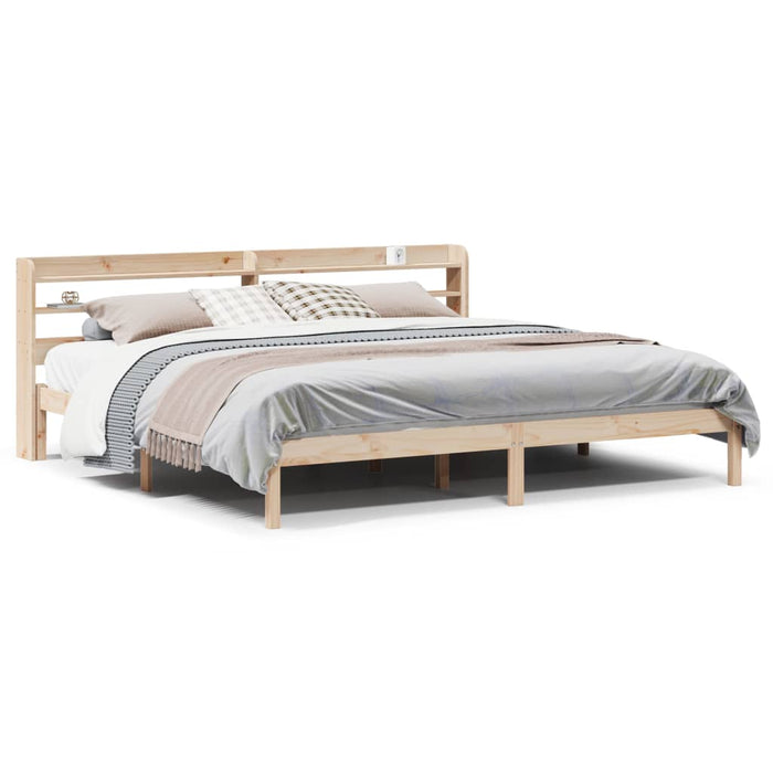 Letto senza Materasso 180x200 cm in Legno Massello di Pino 3306547