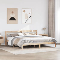 Letto senza Materasso 180x200 cm in Legno Massello di Pino 3306547