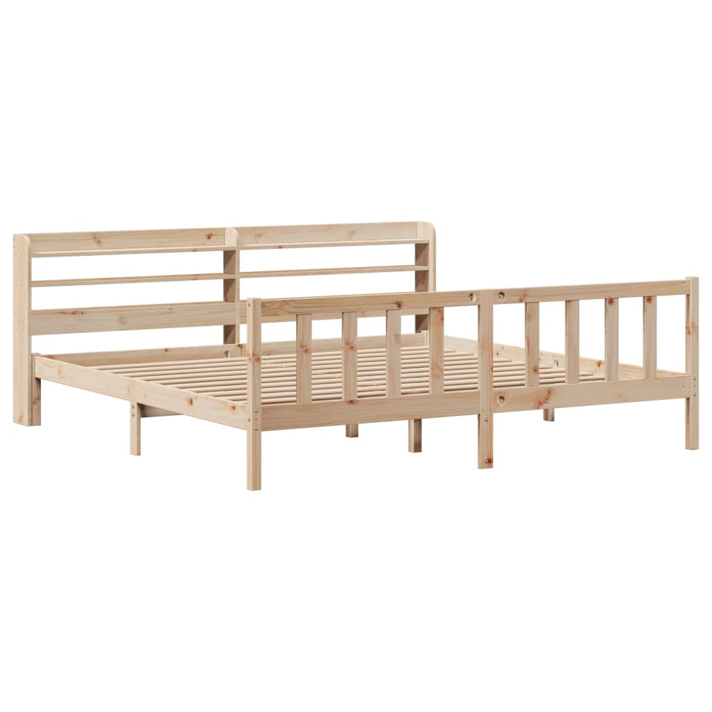 Letto senza Materasso 180x200 cm in Legno Massello di Pino 3306586