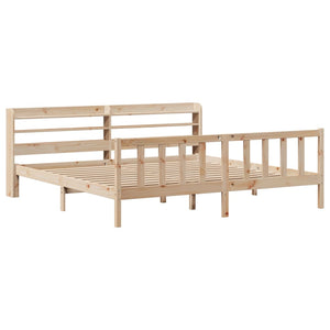 Letto senza Materasso 200x200 cm in Legno Massello di Pino 3306588