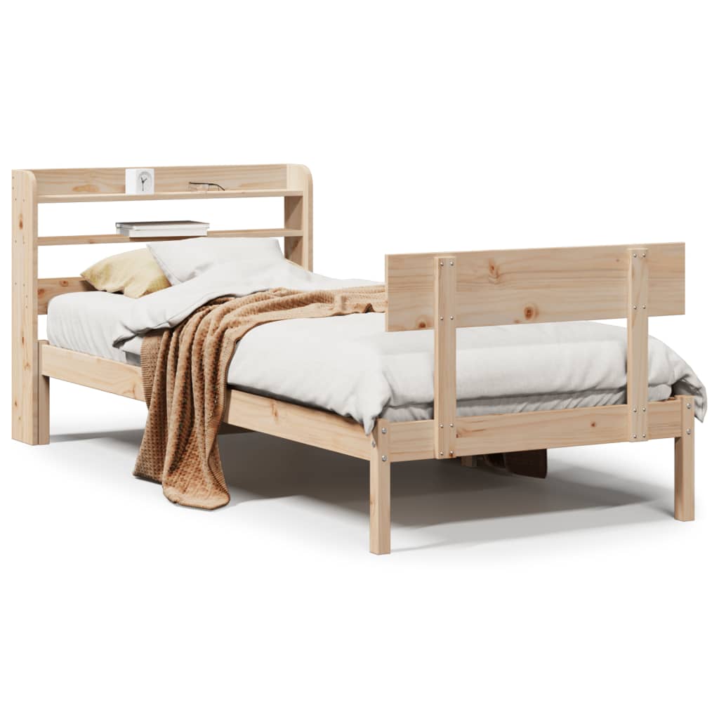 Letto senza Materasso 90x200 cm in Legno Massello di Pino 3306613