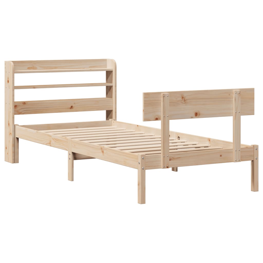 Letto senza Materasso 90x200 cm in Legno Massello di Pino 3306613