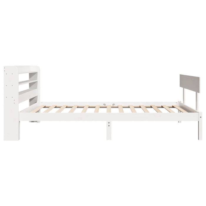 Letto senza Materasso Bianco 90x200 cm Legno Massello di Pino 3306614