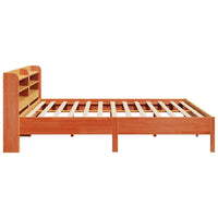 Letto senza Materasso Marrone Cera 200x200 cm in Legno di Pino 3306878