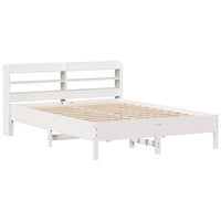 Letto senza Materasso Bianco 160x200 cm Legno Massello di Pino 3306883