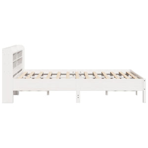 Letto senza Materasso Bianco 160x200 cm Legno Massello di Pino 3306883