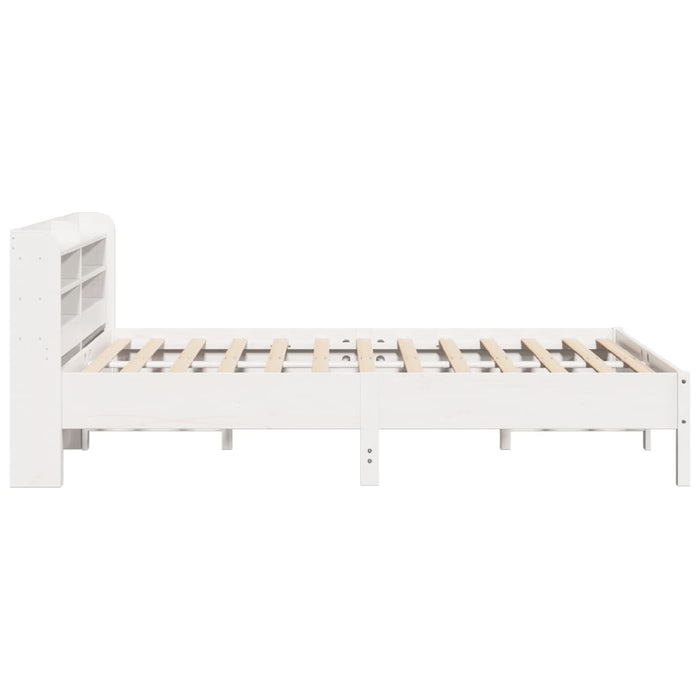 Letto senza Materasso Bianco 160x200 cm Legno Massello di Pino 3306883