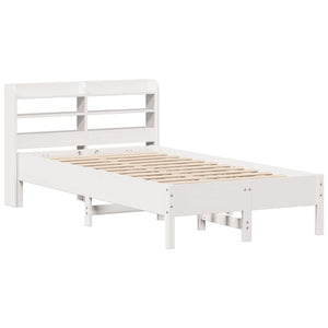 Letto senza Materasso Bianco 120x200 cm Legno Massello di Pino 3306892