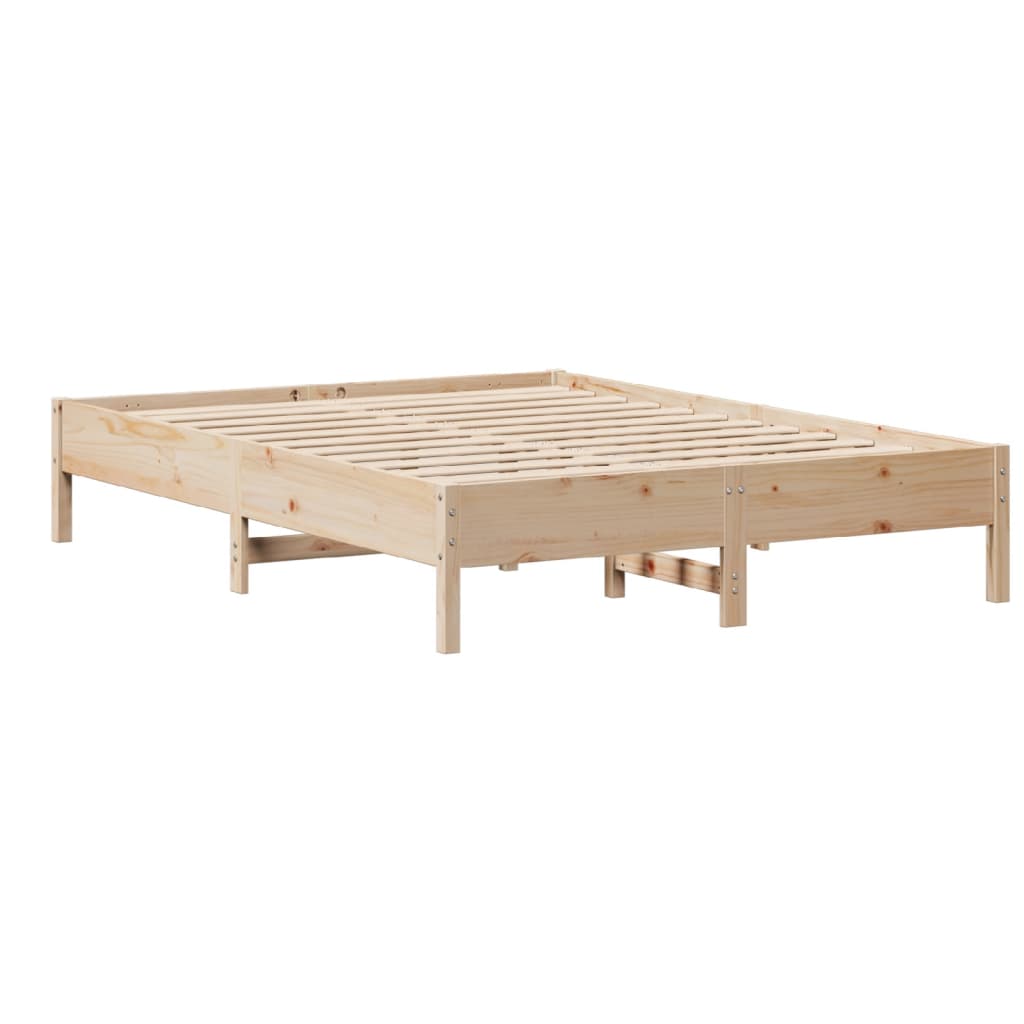 Letto senza Materasso 140x190 cm in Legno Massello di Pino 3306900