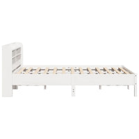 Letto senza Materasso Bianco 135x190 cm Legno Massello di Pino 3306904