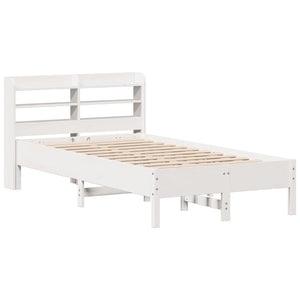 Letto senza Materasso Bianco 120x190 cm Legno Massello di Pino 3306907