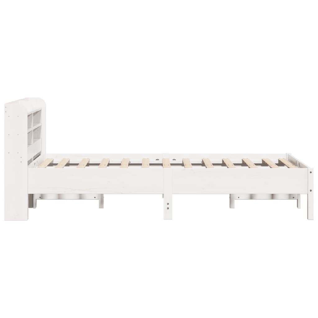 Letto senza Materasso Bianco 120x190 cm Legno Massello di Pino 3306907