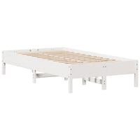 Letto senza Materasso Bianco 120x190 cm Legno Massello di Pino 3306907