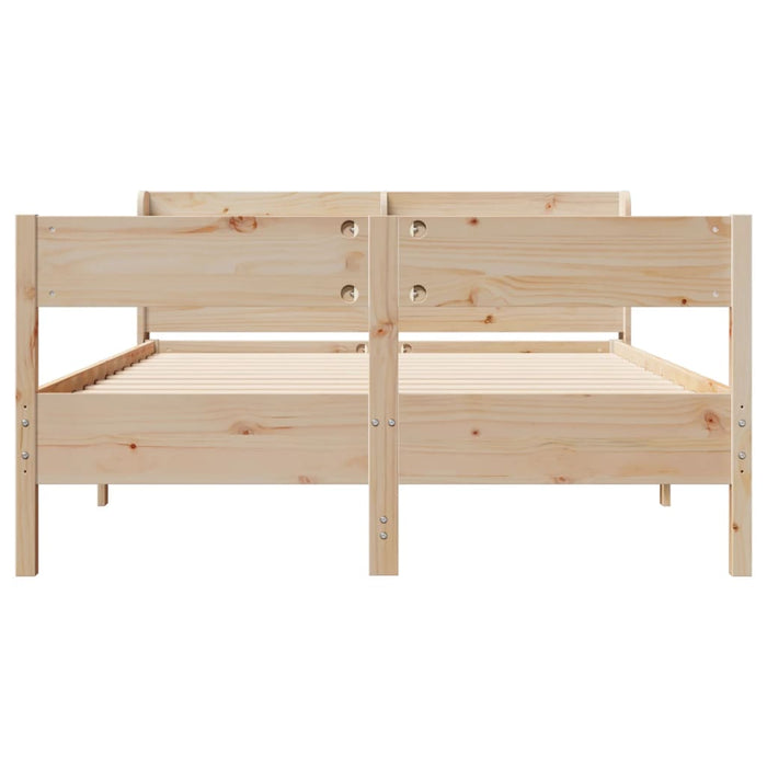 Letto senza Materasso 120x200 cm in Legno Massello di Pino 3306930