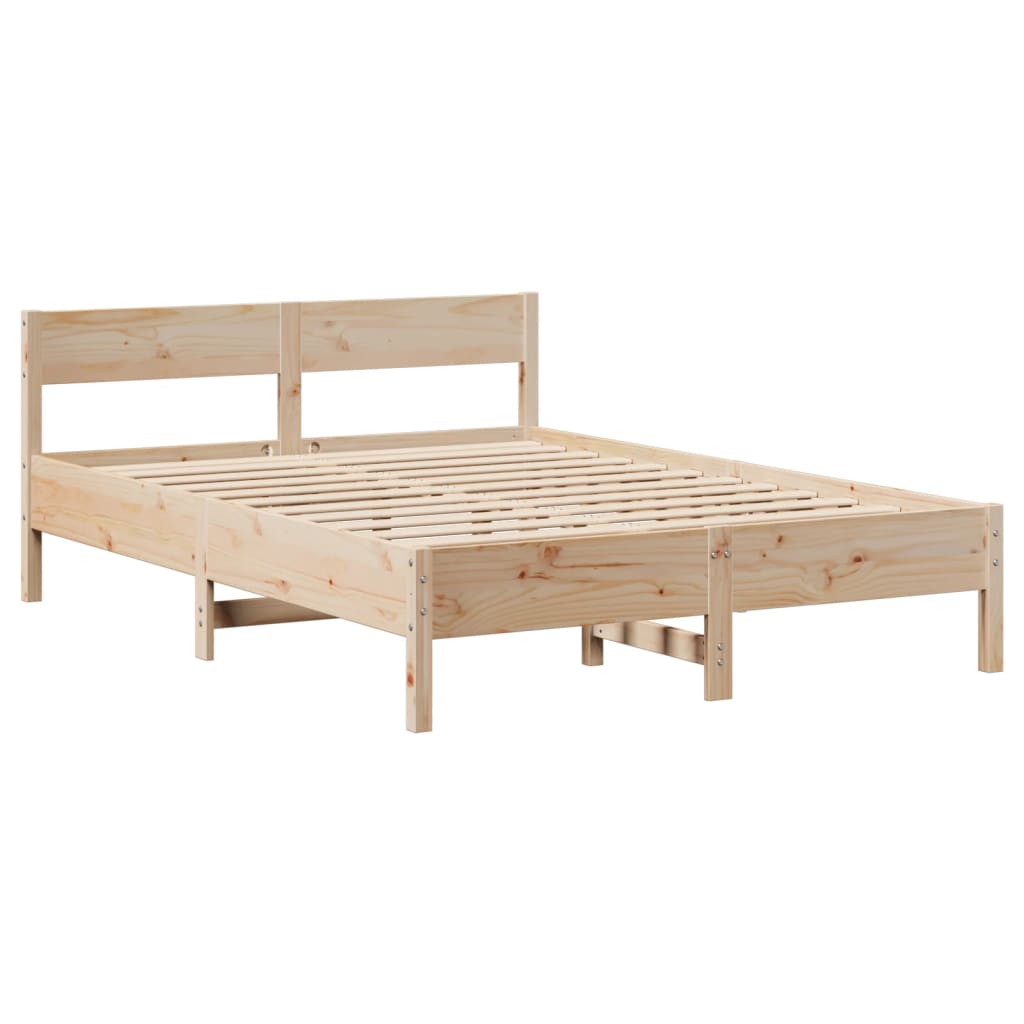 Letto senza Materasso 120x190 cm in Legno Massello di Pino 3306945