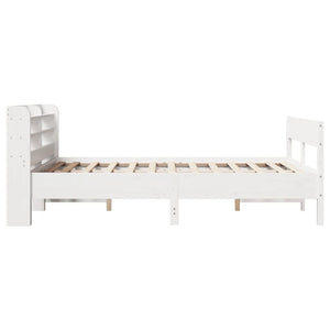 Letto senza Materasso Bianco 120x190 cm Legno Massello di Pino 3306946