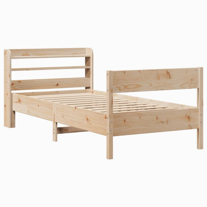 Letto senza Materasso 90x190 cm in Legno Massello di Pino 3306948