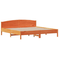 Letto senza Materasso Marrone Cera 180x200 cm in Legno di Pino 3306959