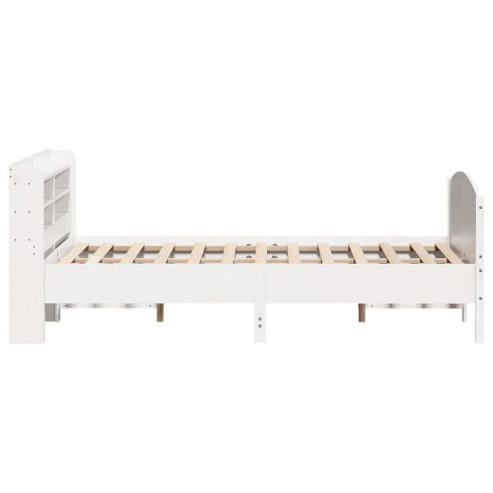 Letto senza Materasso Bianco 150x200 cm Legno Massello di Pino 3306964