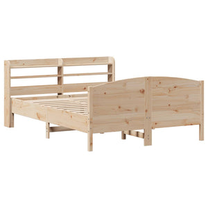 Letto senza Materasso 140x200 cm in Legno Massello di Pino 3306966