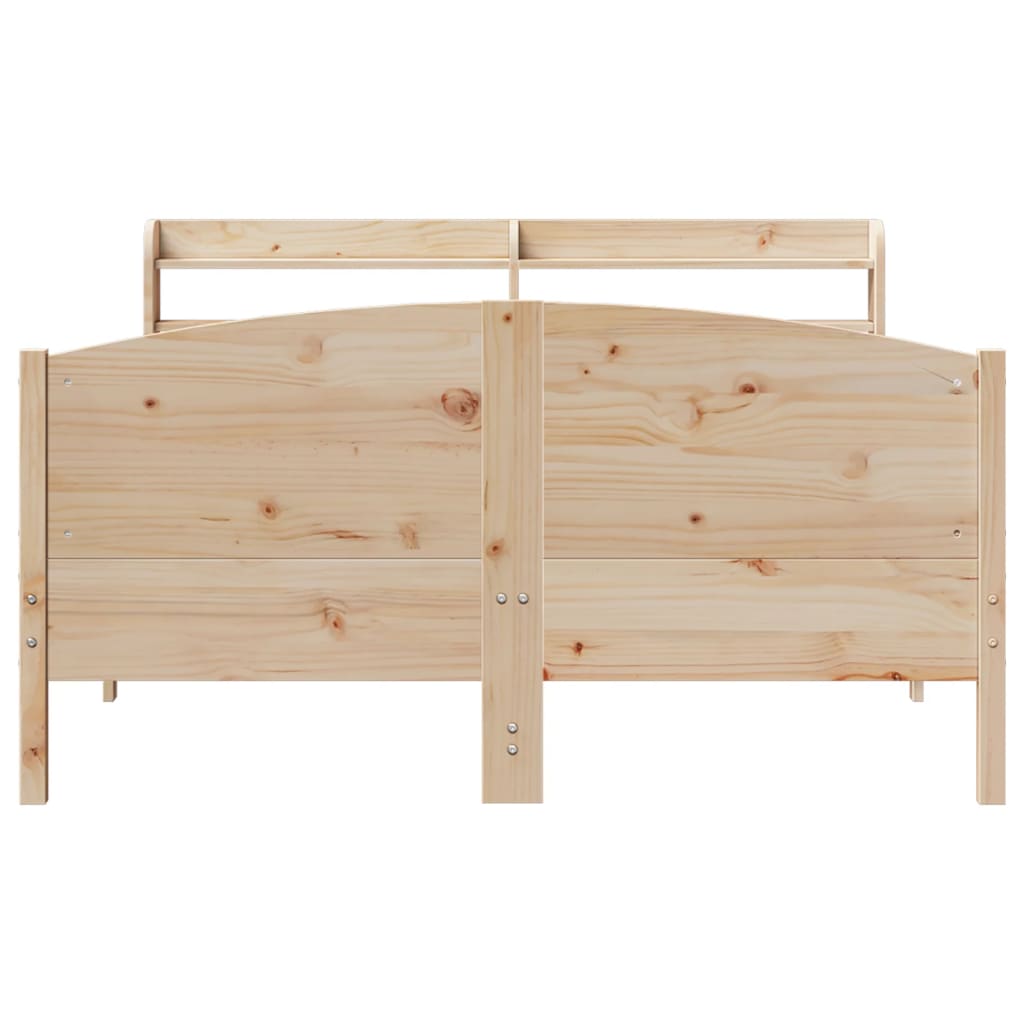 Letto senza Materasso 140x200 cm in Legno Massello di Pino 3306966