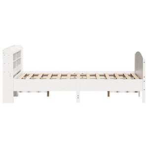 Letto senza Materasso Bianco 120x200 cm Legno Massello di Pino 3306970