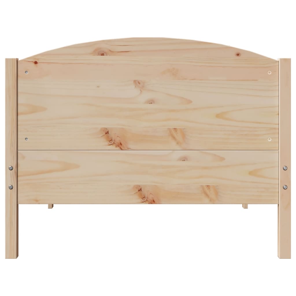 Giroletto senza Materasso 100x200 cm in Legno Massello di Pino 3306981