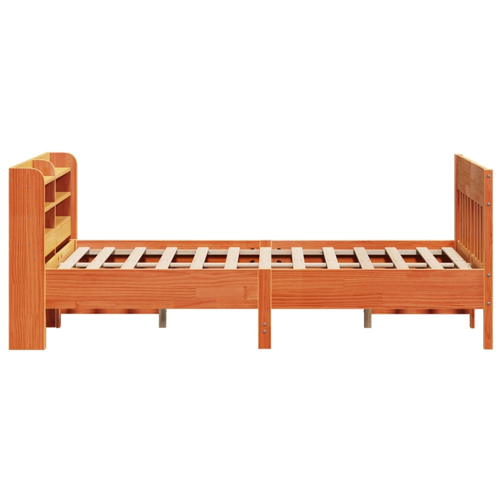 Letto senza Materasso Marrone Cera 140x190 cm in Legno di Pino 3307019