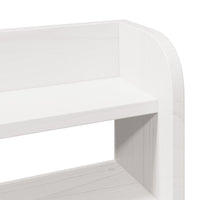 Letto senza Materasso Bianco 75x190 in Legno Massello di Pino 3307030