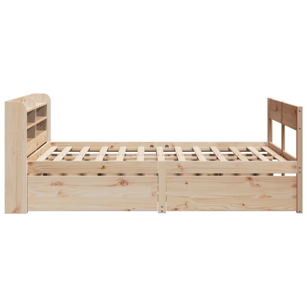 Letto senza Materasso 140x190 cm in Legno Massello di Pino 3307134