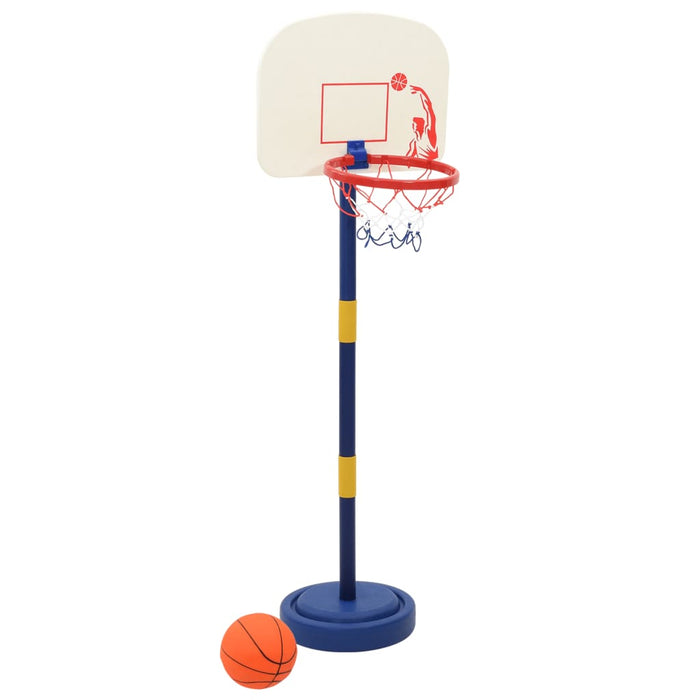 Stand da Basket con Palla e Pompa Regolabile Altezza 90/121 cm 4016327