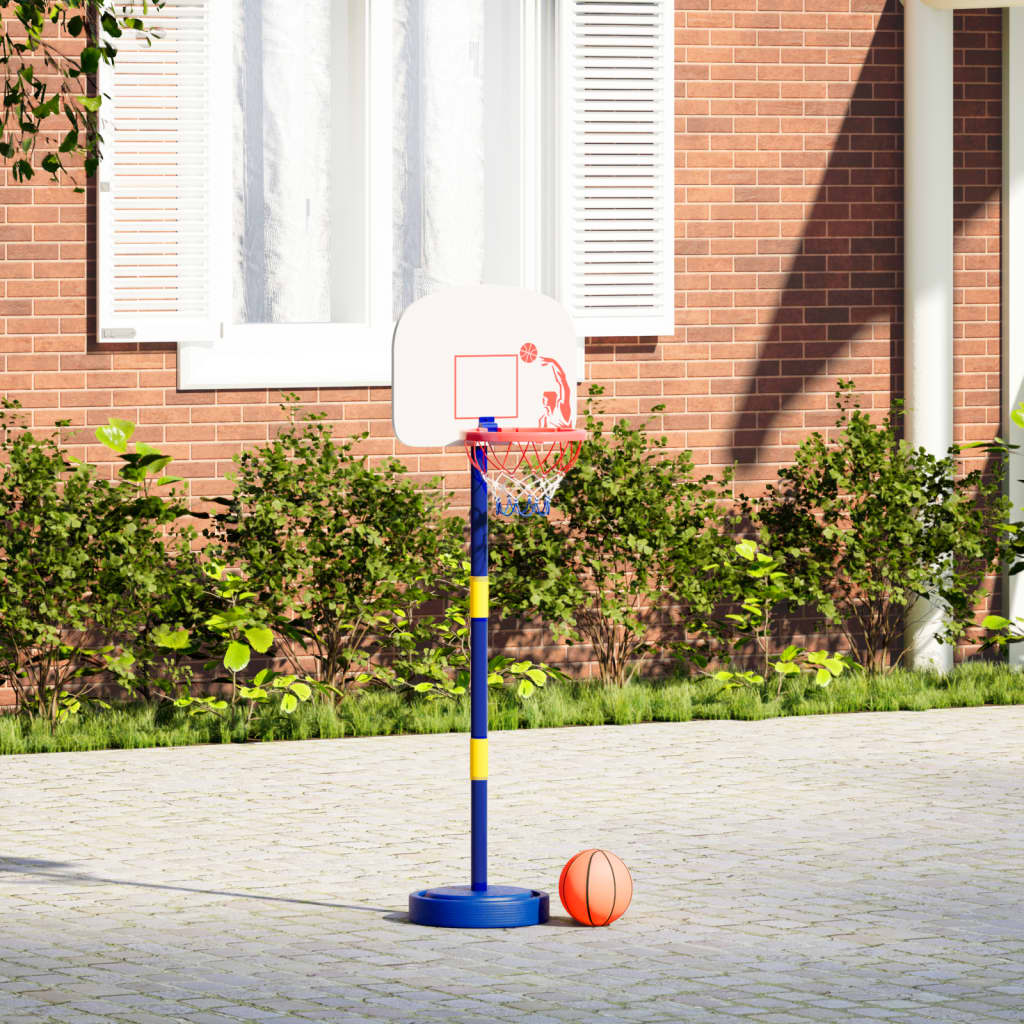 Stand da Basket con Palla e Pompa Regolabile Altezza 90/121 cm 4016327