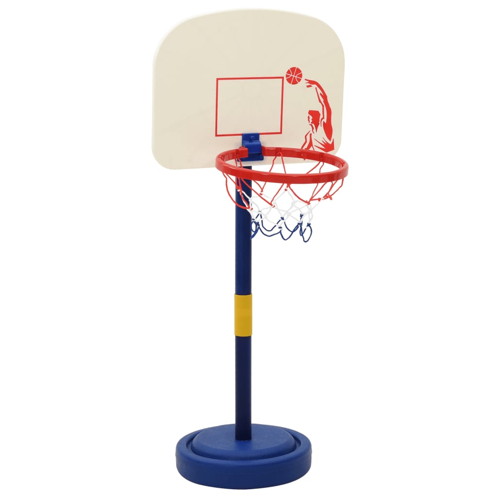 Stand da Basket con Palla e Pompa Regolabile Altezza 90/121 cm 4016327