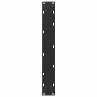 Gambe Tavolino da Caffè a U 2 pz Nero 60x(90-91) cm in Acciaio 4013224