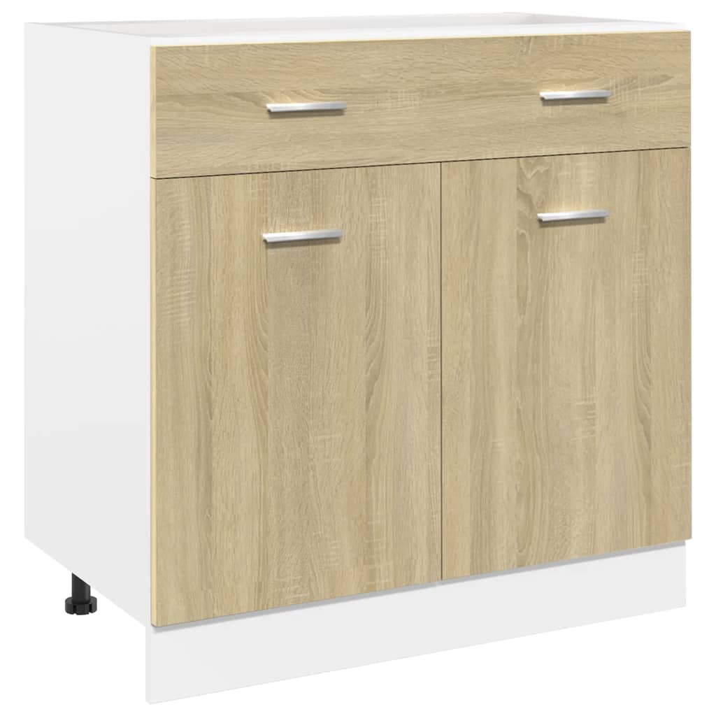 Set di Mobili Porta TV 7 pz Rovere Sonoma in Truciolato 3307653