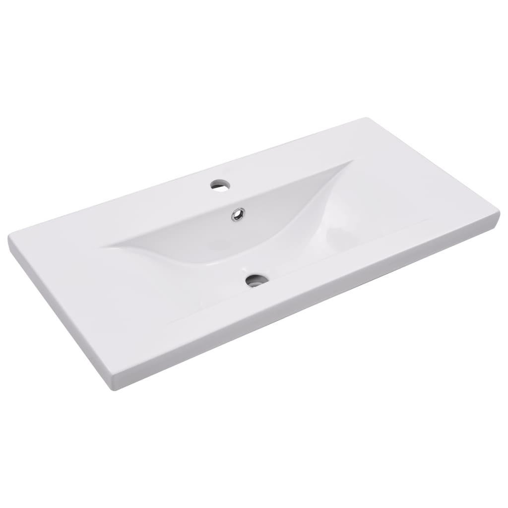 Set Mobili da Bagno 2 pz in Ceramica e Legno Multistrato 3307659