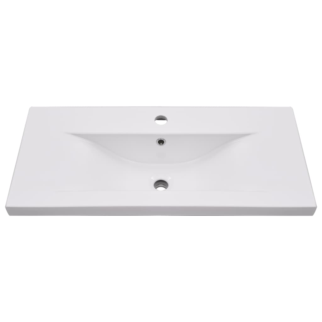 Set Mobili da Bagno 2 pz in Ceramica e Legno Multistrato 3307659