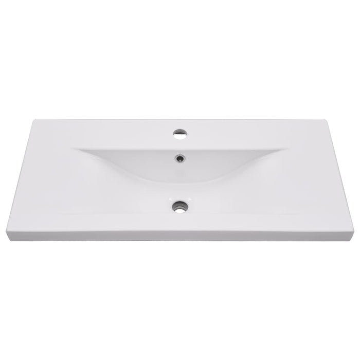 Set Mobili da Bagno 2 pz in Ceramica e Legno Multistrato 3307659