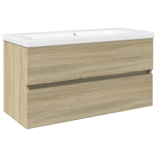 Set Mobili da Bagno 2 pz in Ceramica e Legno Multistrato 3307660